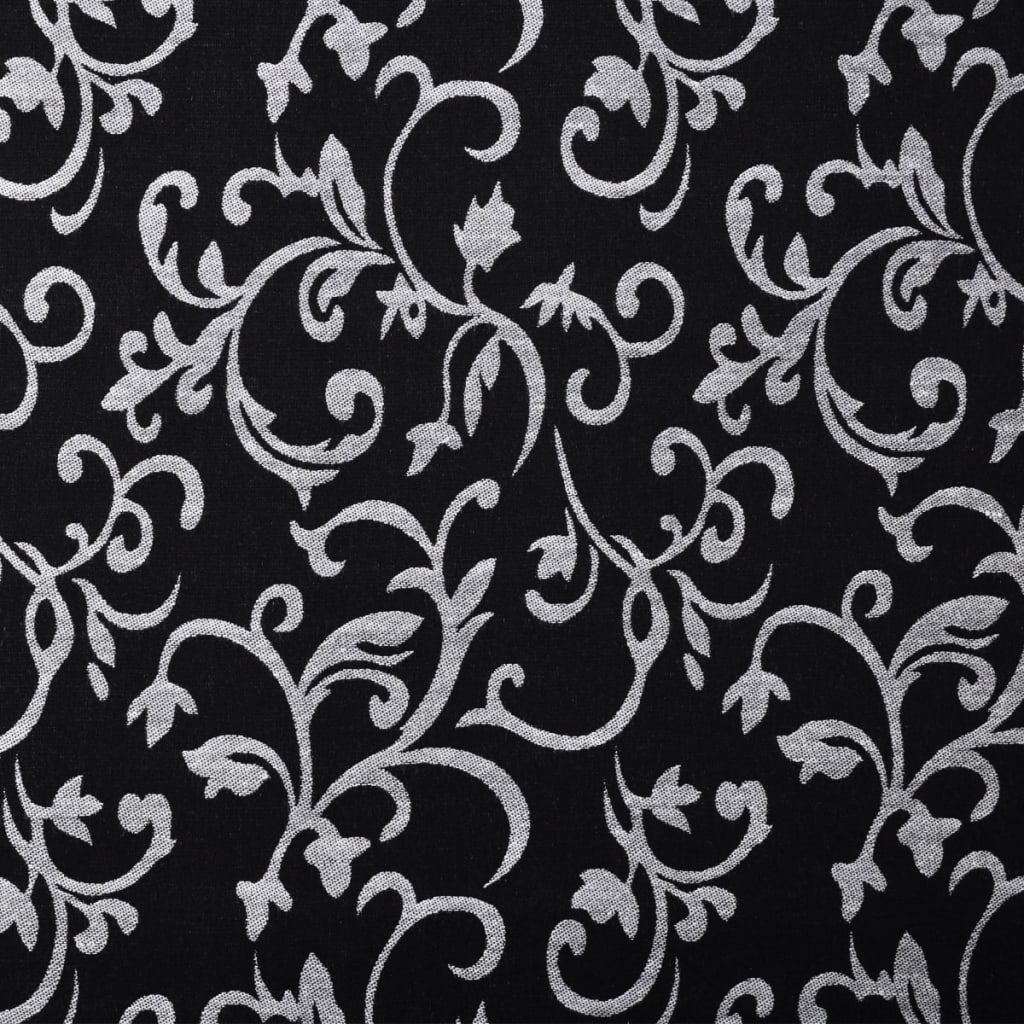 vidaXL Poilsio gultas, juodas ir baltas, audinys