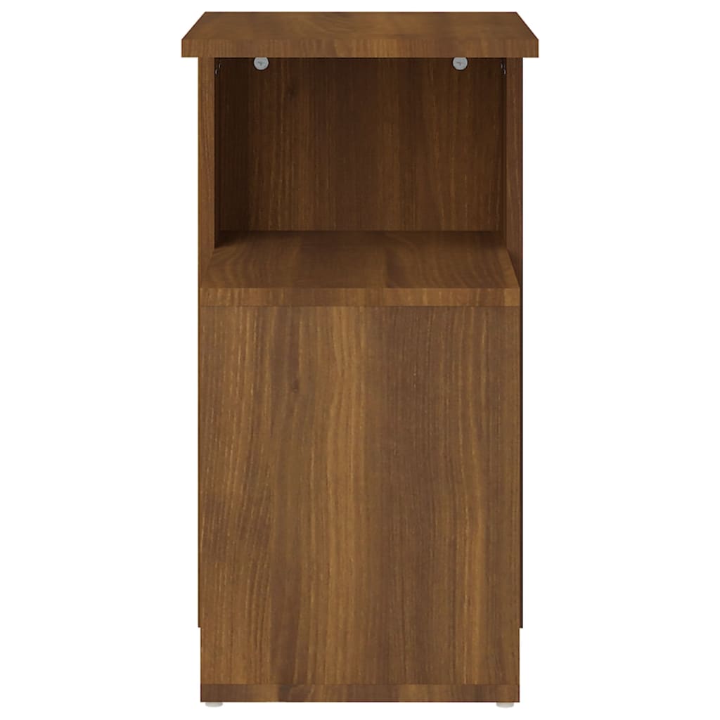 vidaXL Šoninis staliukas, rudas ąžuolo, 36x30x56cm, apdirbta mediena