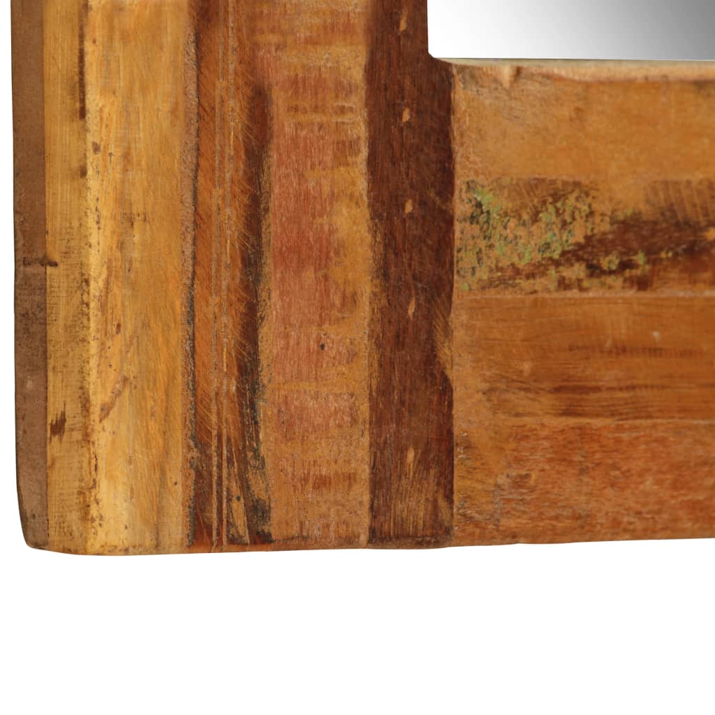 vidaXL Sieninis veidrodis, perdirbtos medienos masyvas, 60x90cm