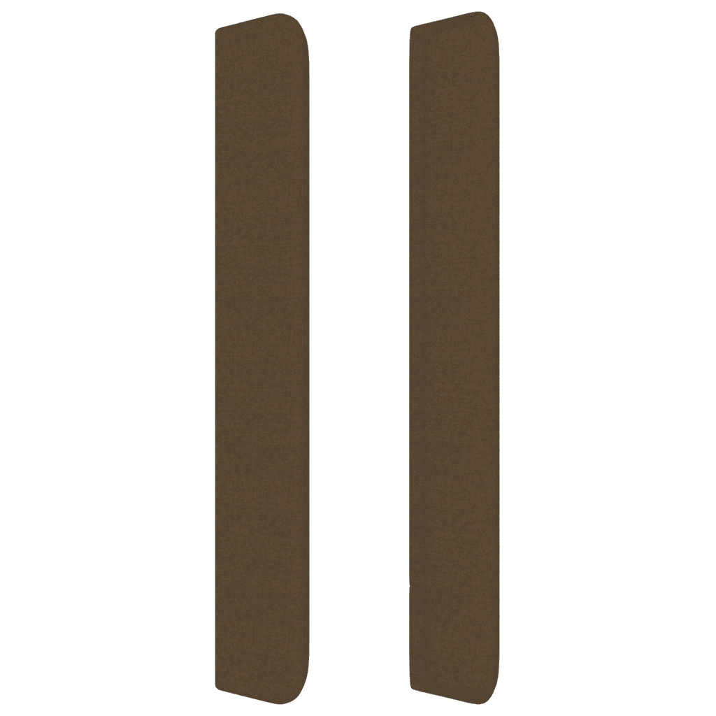 vidaXL Lova su spyruoklėmis ir čiužiniu, ruda, 80x200 cm, audinys
