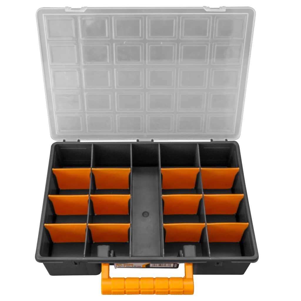 vidaXL Asortimentinės dėžutės su pertvaromis, 2vnt., 360x250x85mm, PP