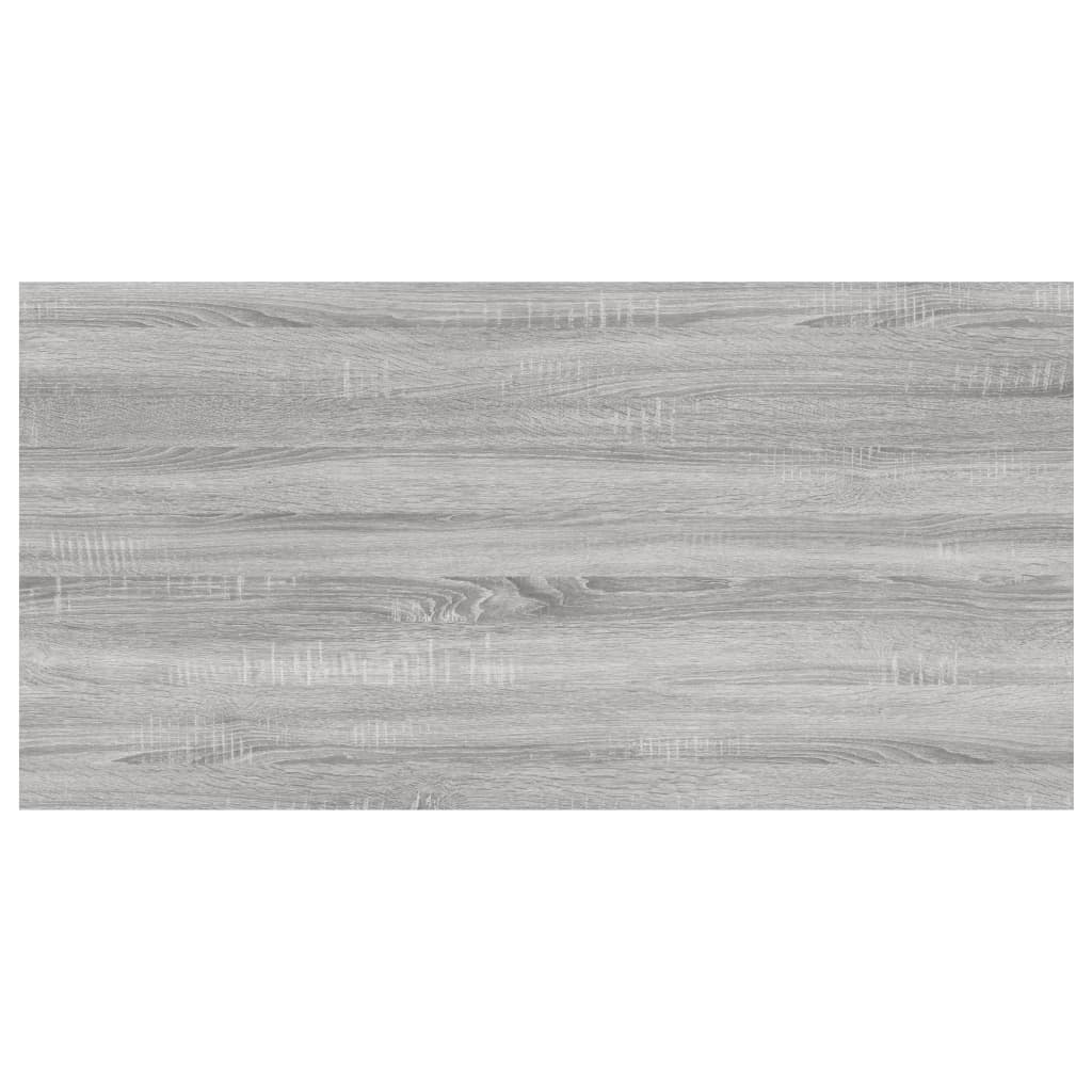 vidaXL Sieninės lentynos, 4vnt., pilkos ąžuolo, 60x30x1,5cm, mediena