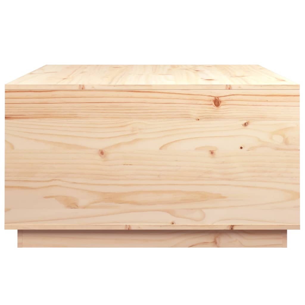 vidaXL Kavos staliukas, 80x80x45cm, pušies medienos masyvas