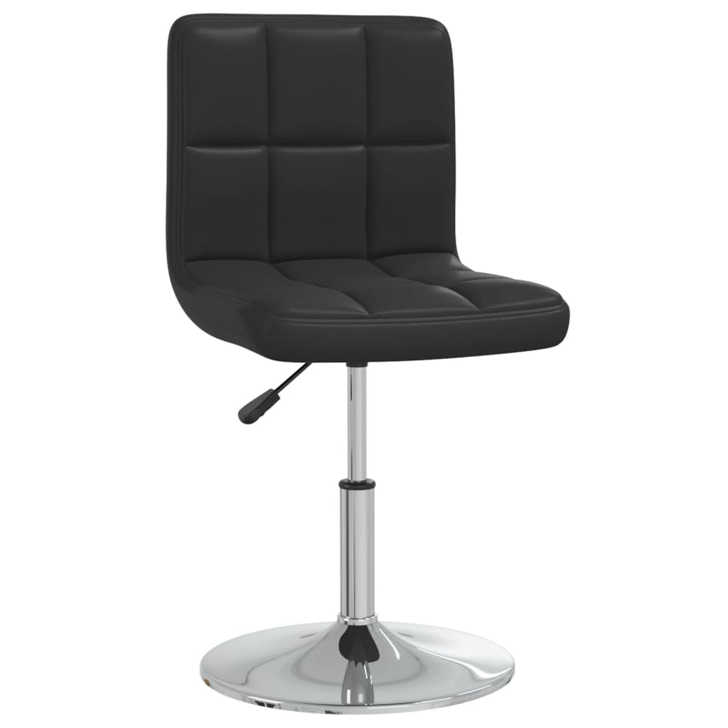 vidaXL Valgomojo kėdė, juodos spalvos, dirbtinė oda