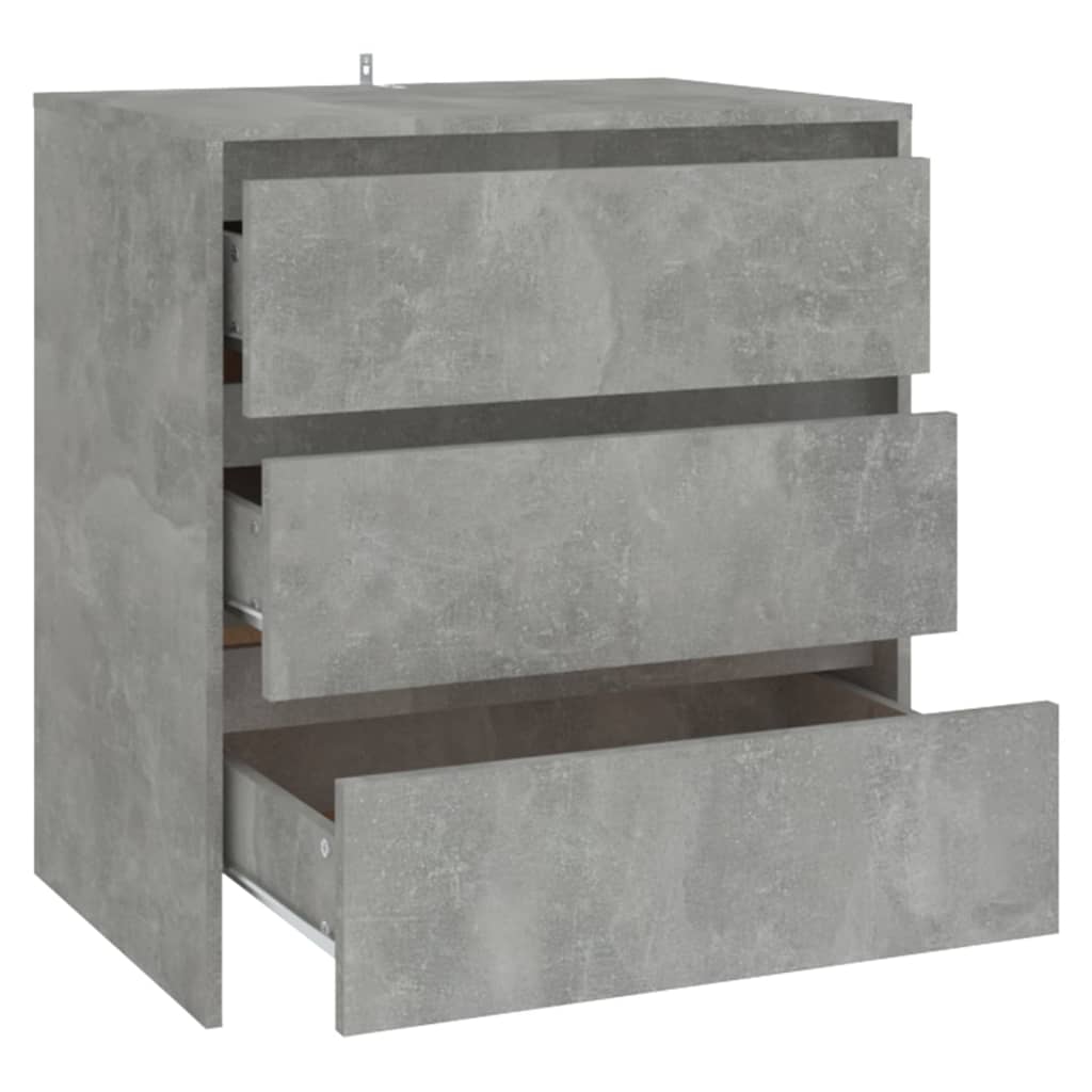 vidaXL Šoninė spintelė, betono pilkos spalvos, 70x41x75cm, MDP