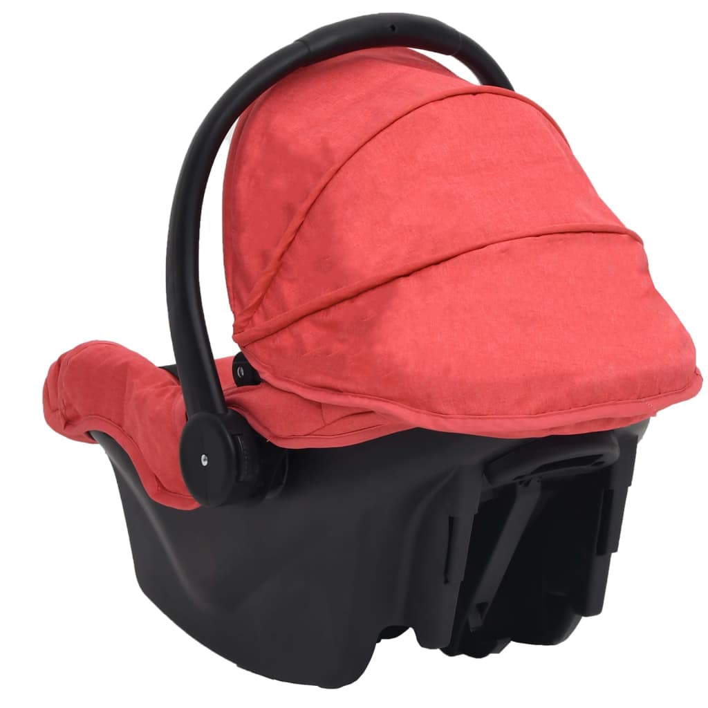 vidaXL Automobilinė kėdutė kūdikiams, raudonos spalvos, 42x65x57cm