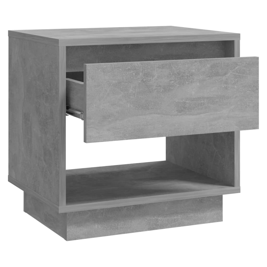 vidaXL Naktinės spintelės, 2vnt., betono pilkos, 45x34x44cm, MDP