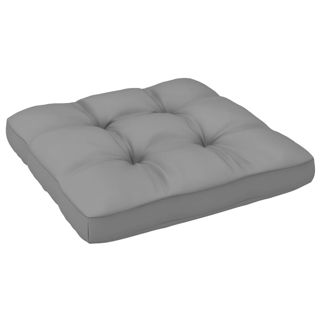 vidaXL Kampinė sodo sofa su pilkomis pagalvėlėmis, pušies masyvas