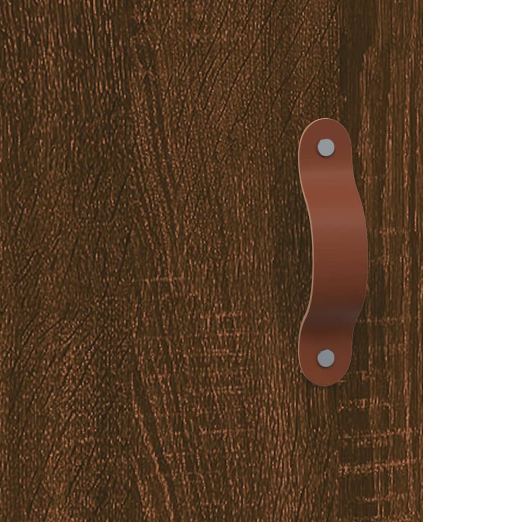 vidaXL Sieninė spintelė, ruda ąžuolo, 60x31x70cm, apdirbta mediena