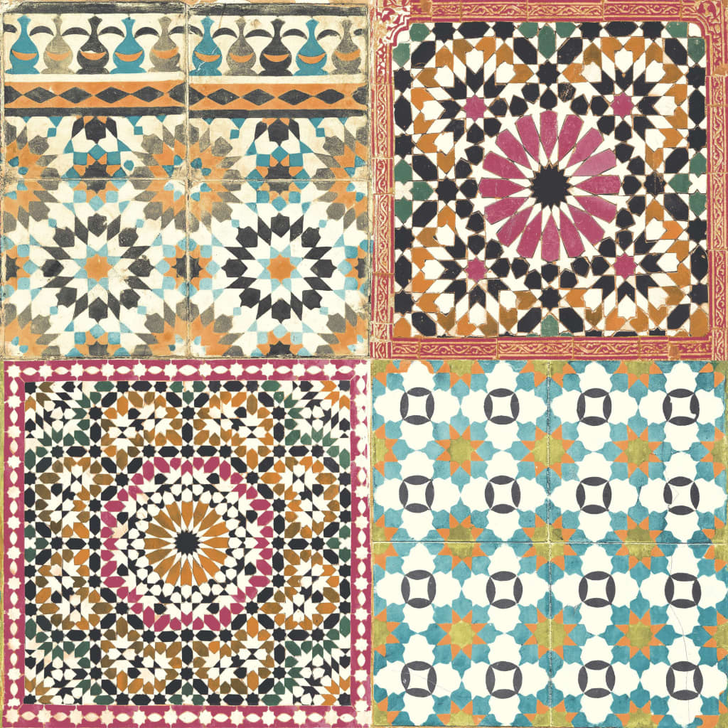 DUTCH WALLCOVERINGS Tapetai, įvairių spalvų, marokietiškos plytelės