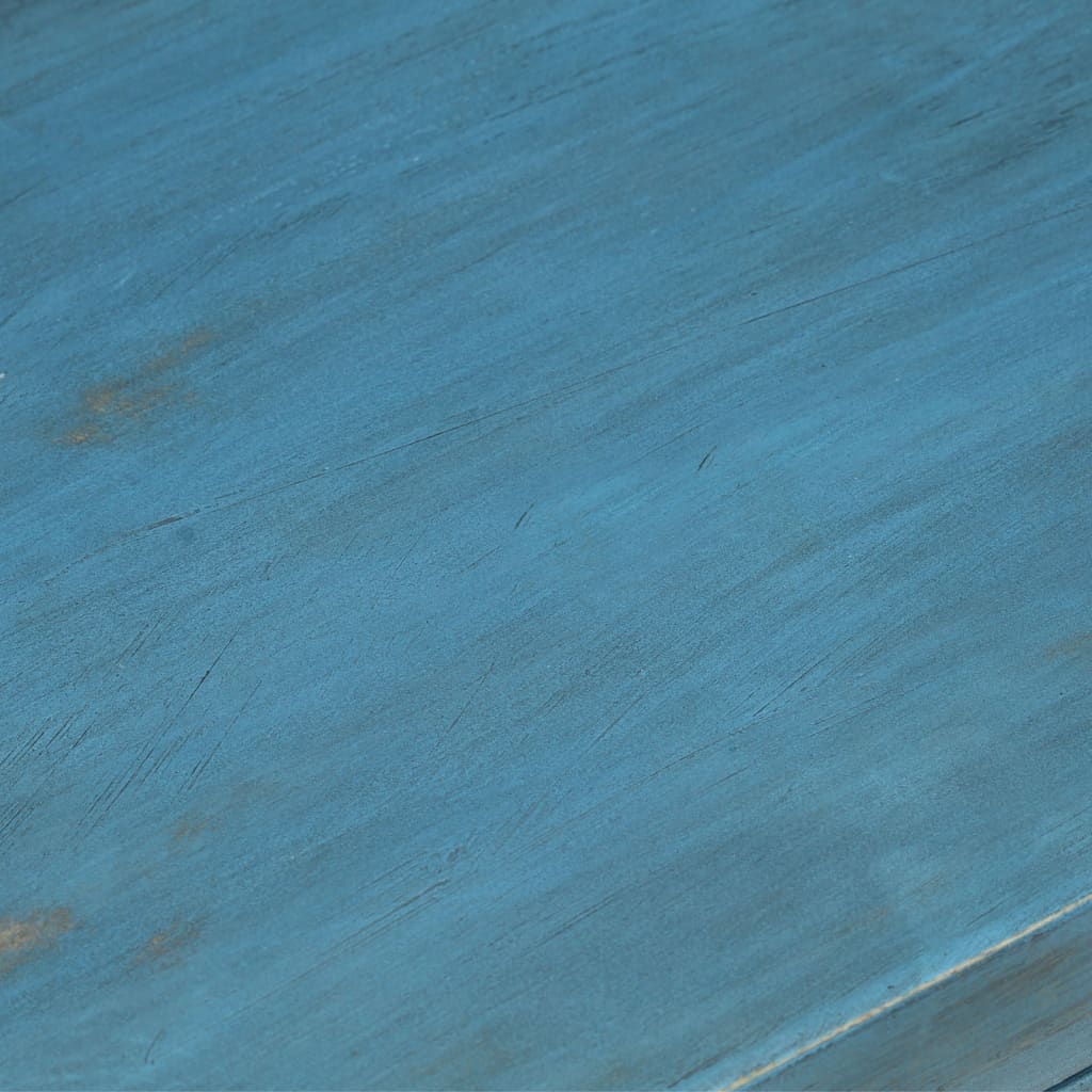 vidaXL Naktinis staliukas, mėlynas, 40x30x50cm, mango medienos masyvas