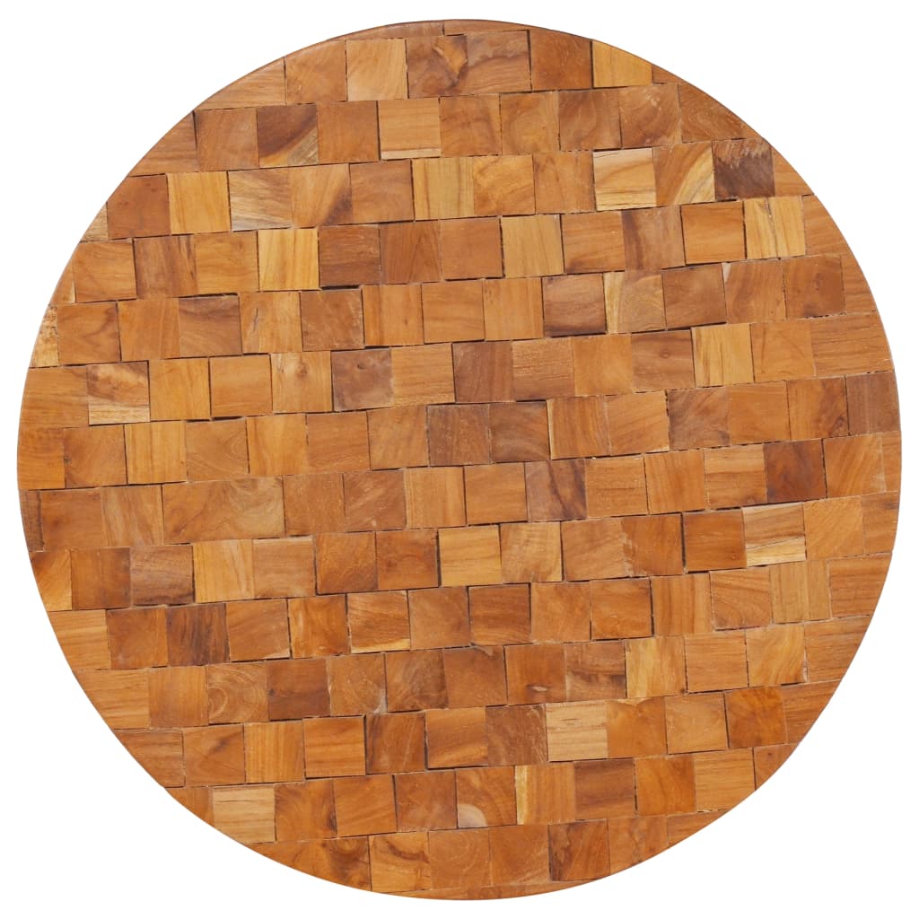 vidaXL Kavos staliukas, 60x60x35cm, tikmedžio medienos masyvas