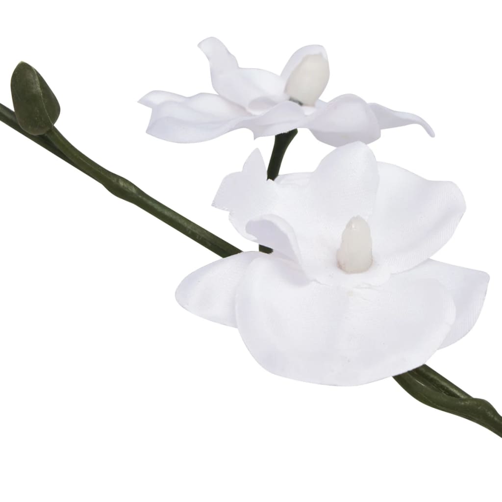 vidaXL Dirbtinė orchidėja su vazonu, 30 cm, balta