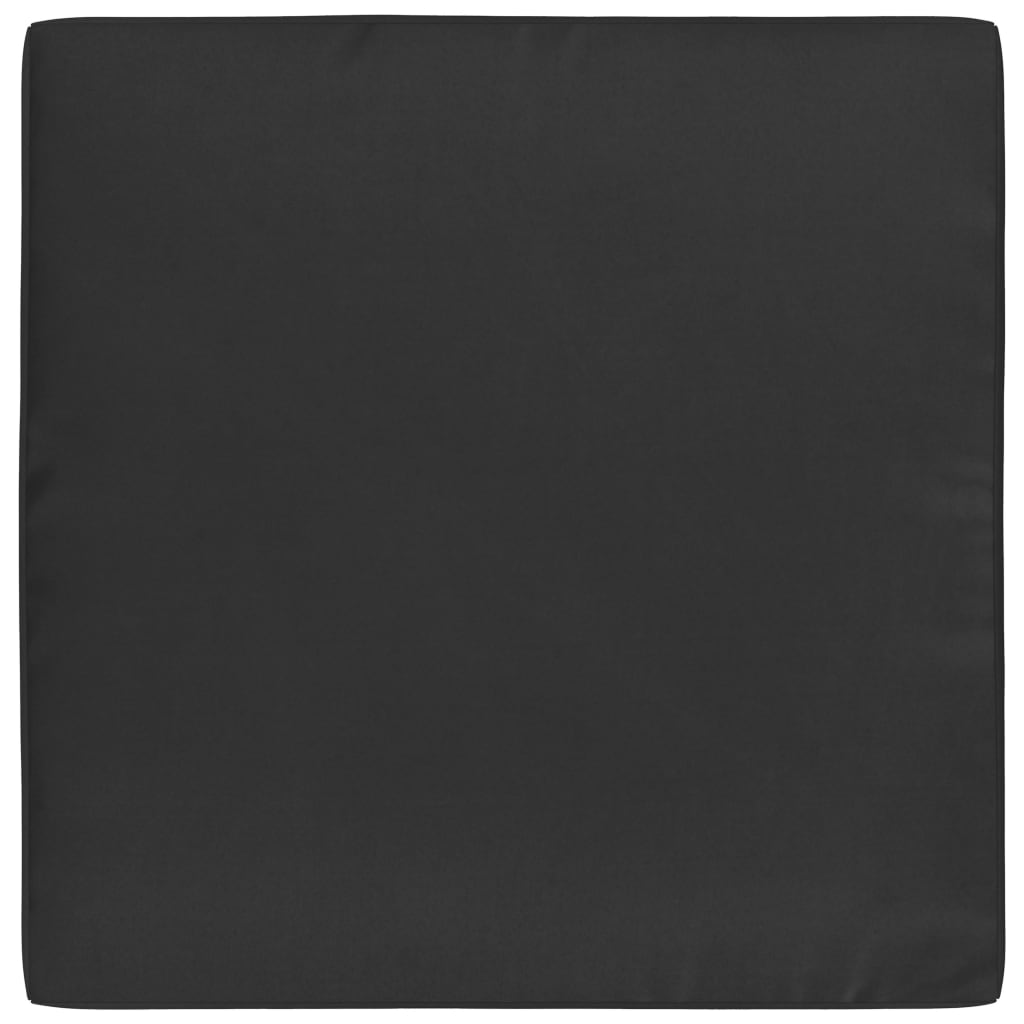 vidaXL Grindų/paletės pagalvėlė, juodos spalvos, 60x61,5x6cm, audinys