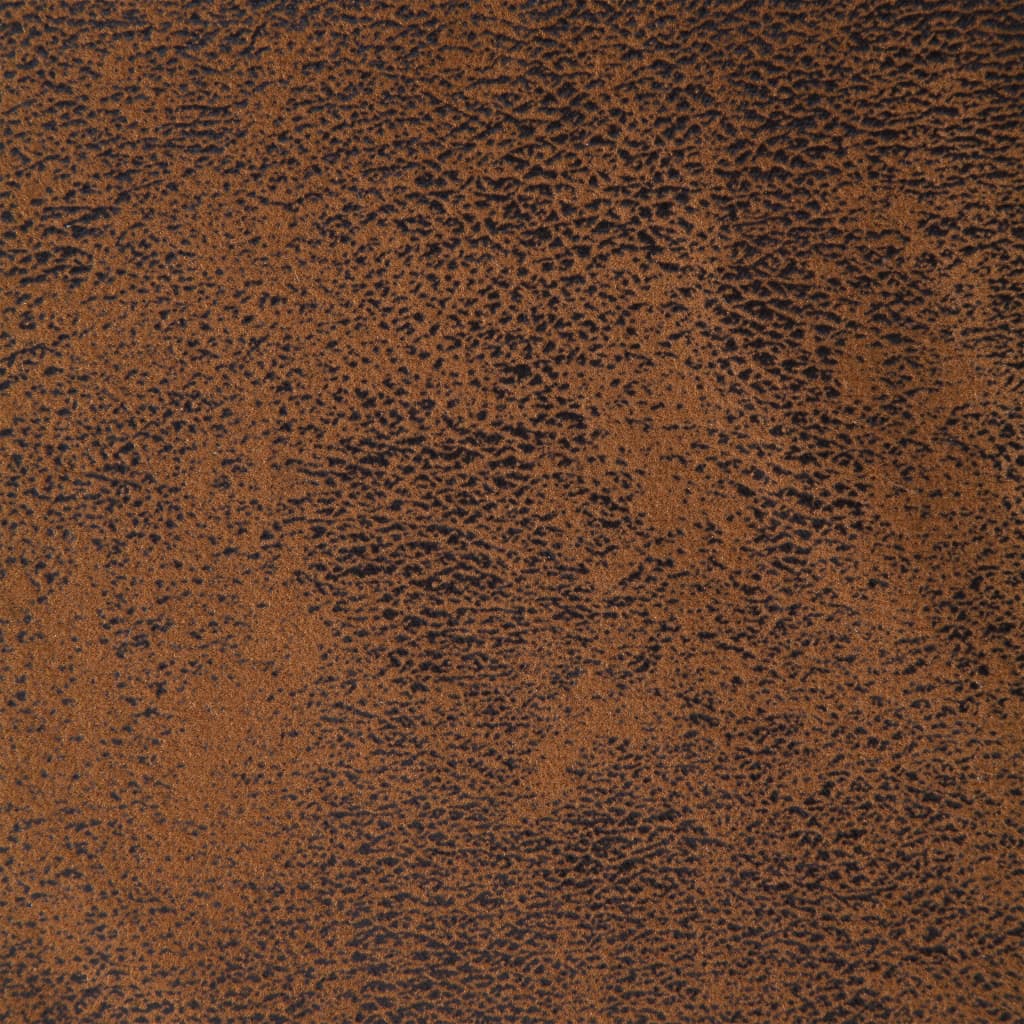 vidaXL Suoliukas, rudas, 106cm, dirbtinė versta oda