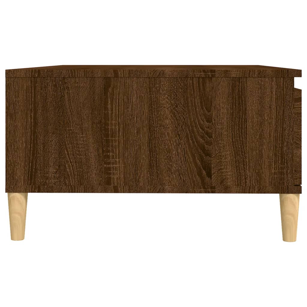 vidaXL Kavos staliukas, rudas ąžuolo, 90x60x35cm, apdirbta mediena