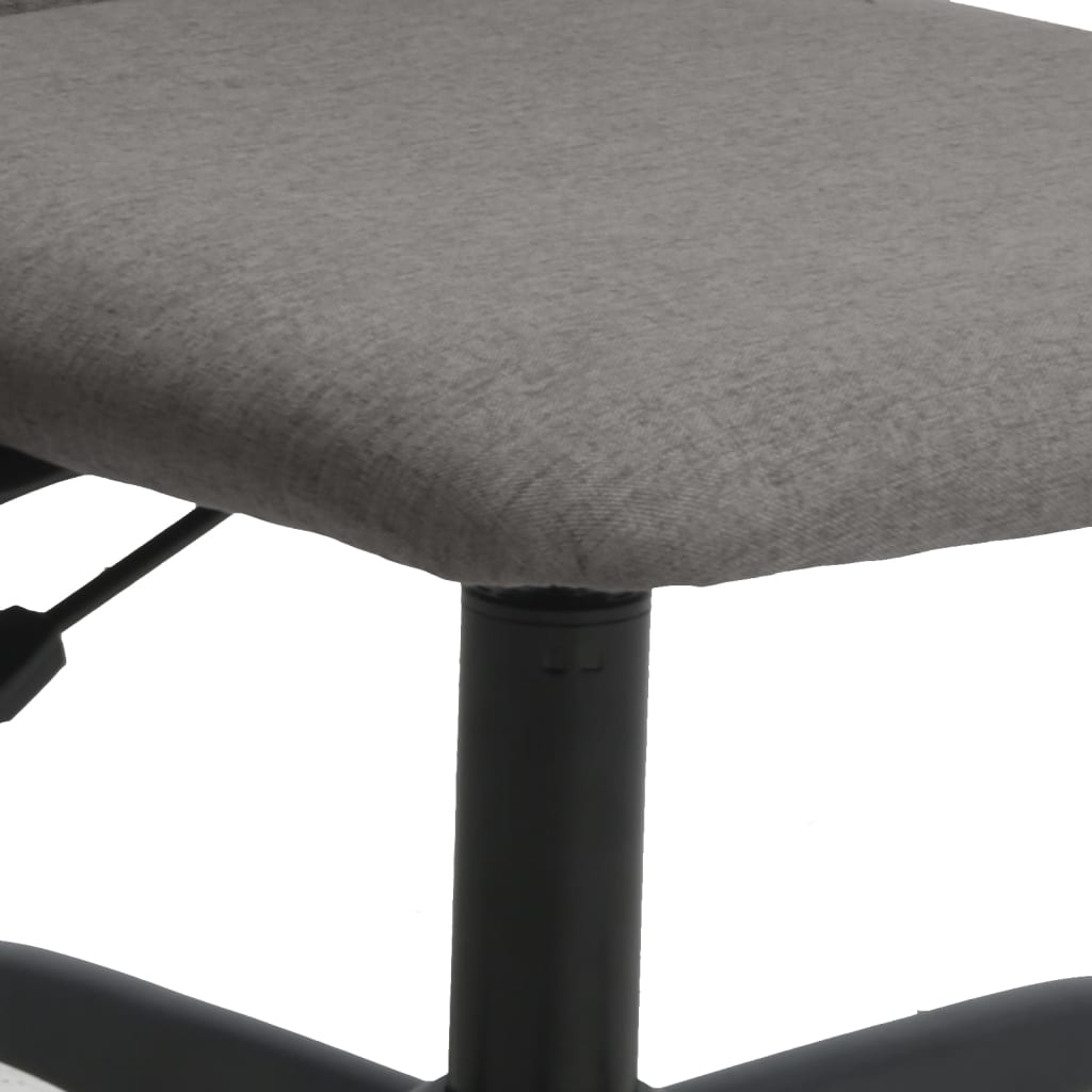 vidaXL Biuro kėdė, tamsiai pilka, audinys, reguliuojamo aukščio