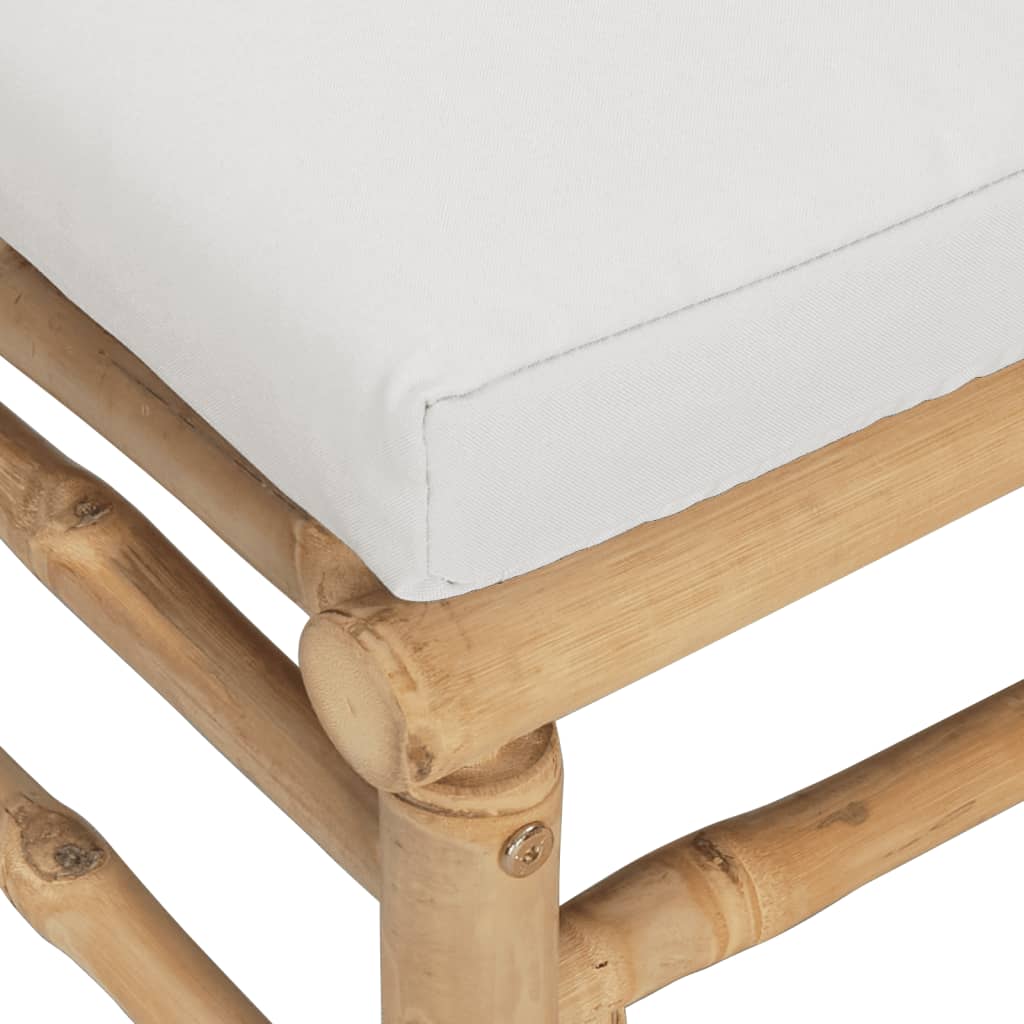 vidaXL Sodo komplektas su pagalvėlėmis, 2 dalių, pilkas, bambukas
