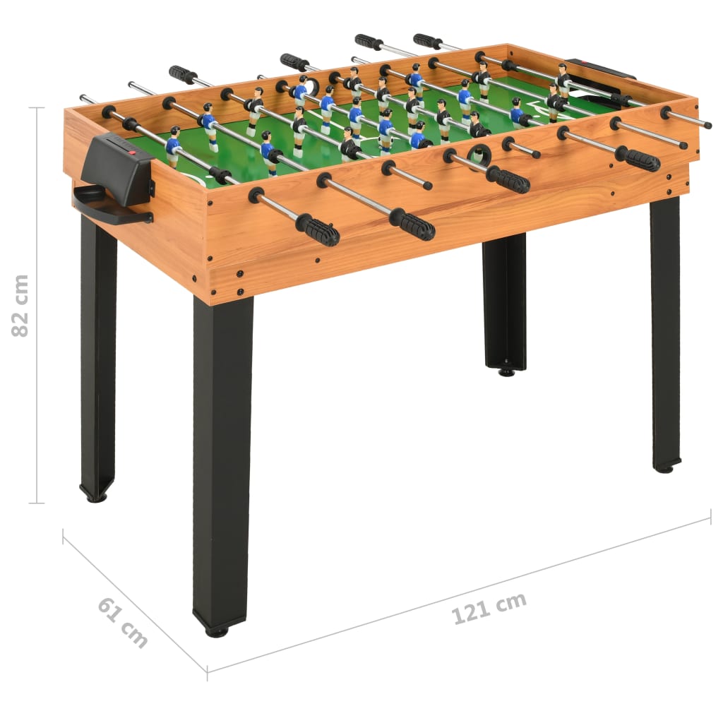 vidaXL Universalus žaidimų stalas, 15-1, klevo spalvos, 121x61x82cm