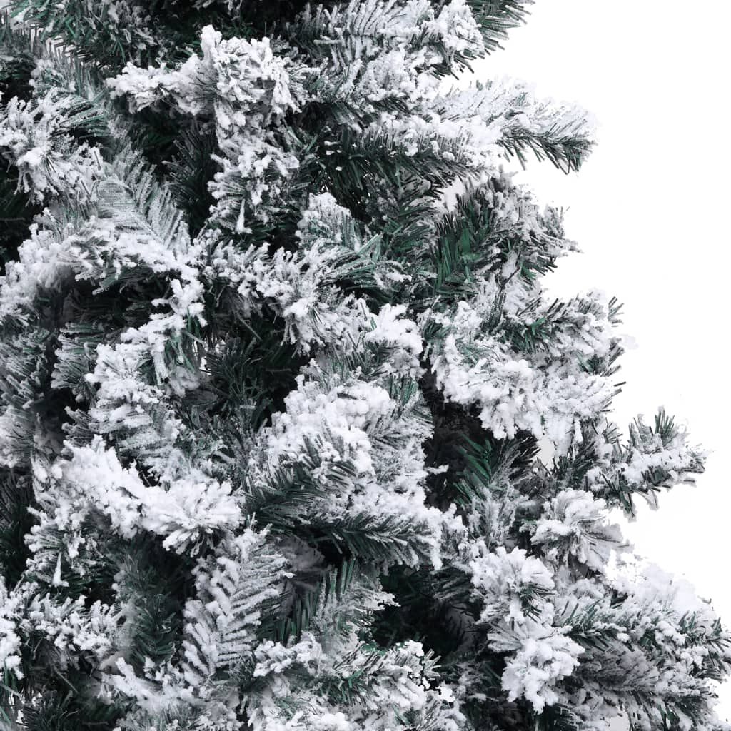 vidaXL Dirbtinė Kalėdų eglutė su sniegu, žalios spalvos, 300cm, PVC