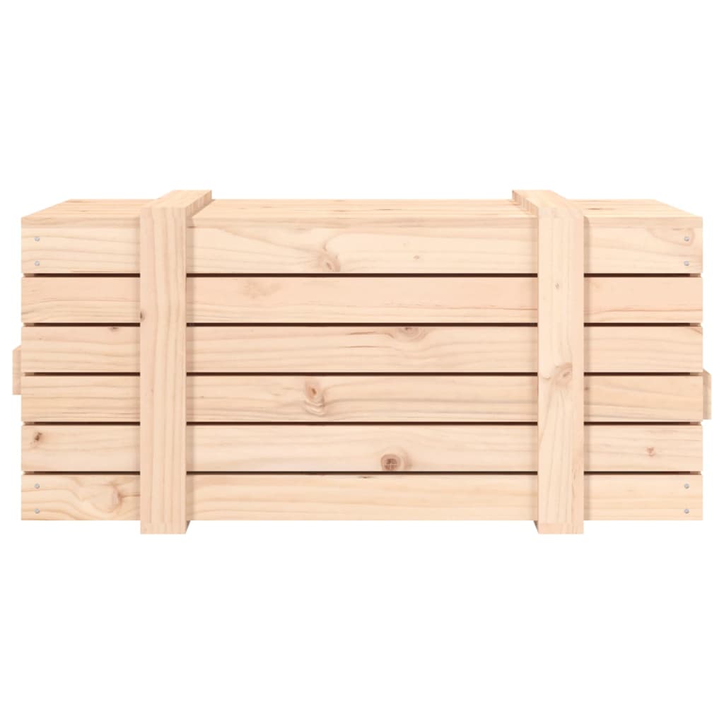 vidaXL Daiktadėžė, 91x40,5x42cm, pušies medienos masyvas