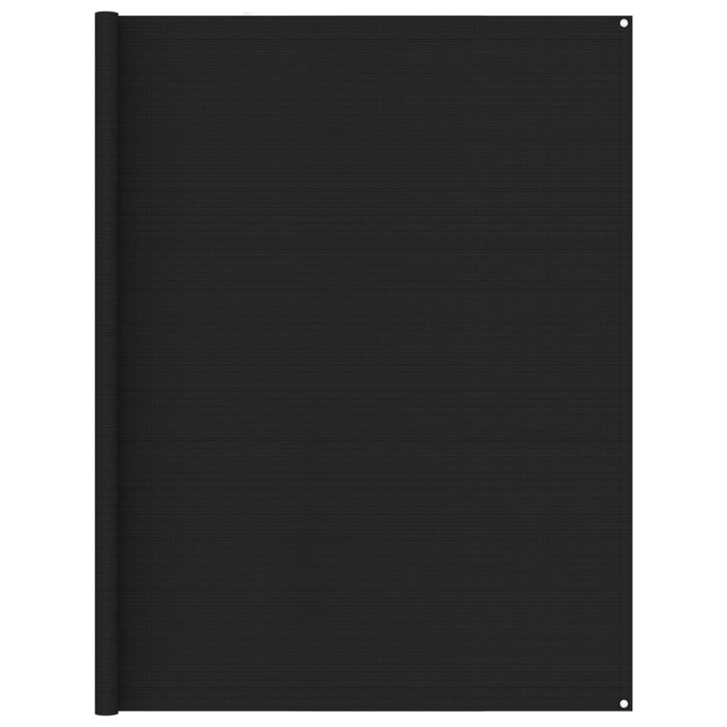 vidaXL Palapinės kilimėlis, juodos spalvos, 250x300cm