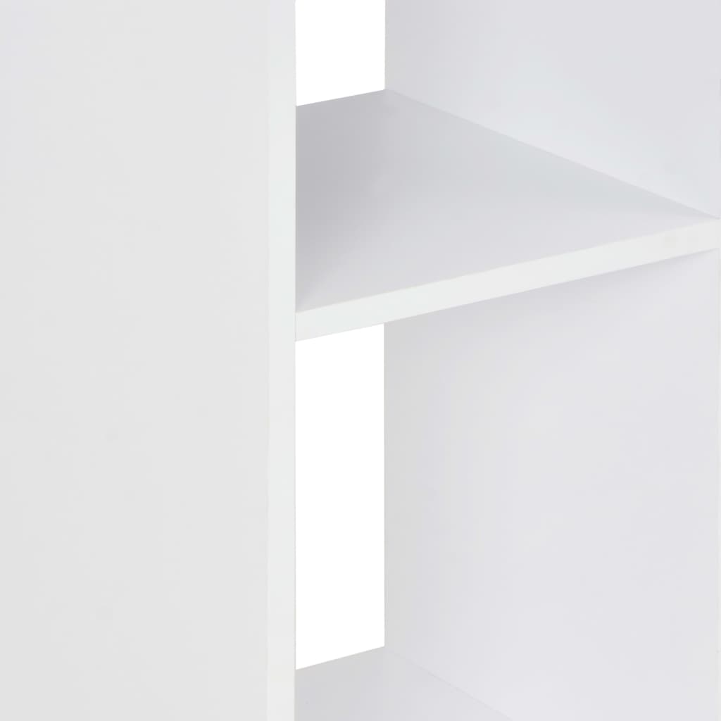 vidaXL Baro stalas, balta ir betono, 60x60x110cm