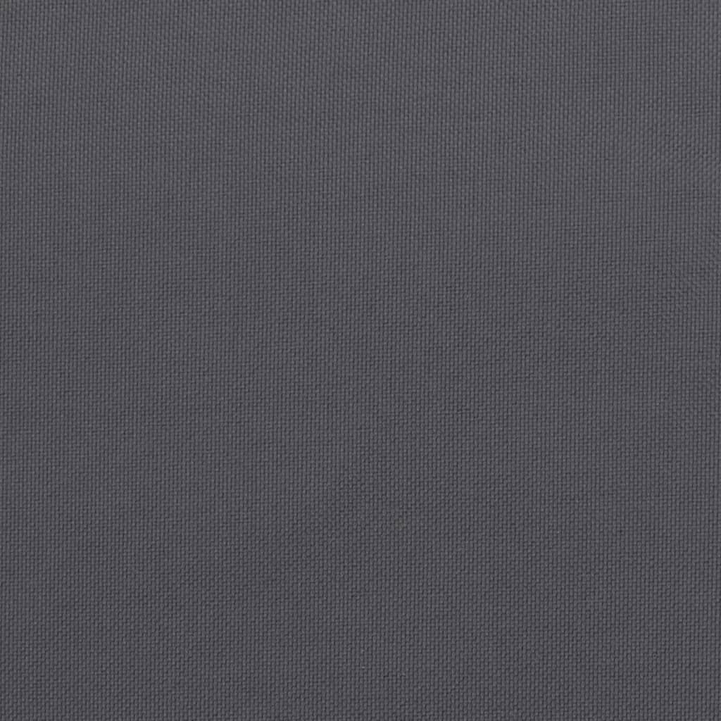 vidaXL Saulės gulto čiužinukas, antracito spalvos, 186x58x3cm, audinys