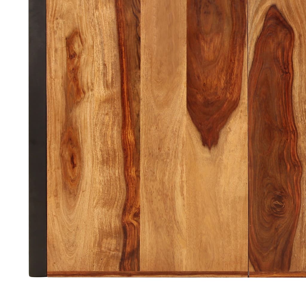 vidaXL Valgomojo stalas, 200x100x75cm, rausv. dalb. medienos masyvas