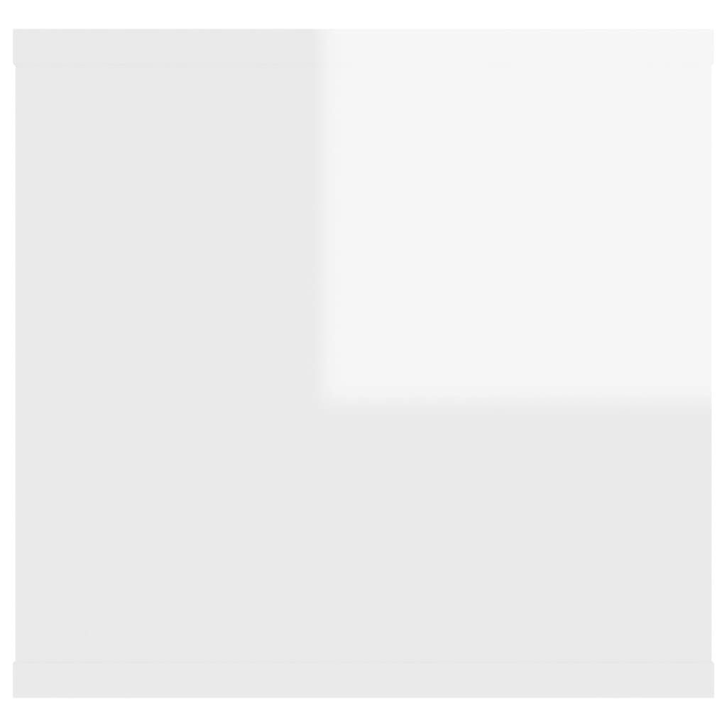 vidaXL Sieninė lentyna, baltos spalvos, 102x30x29cm, MDP