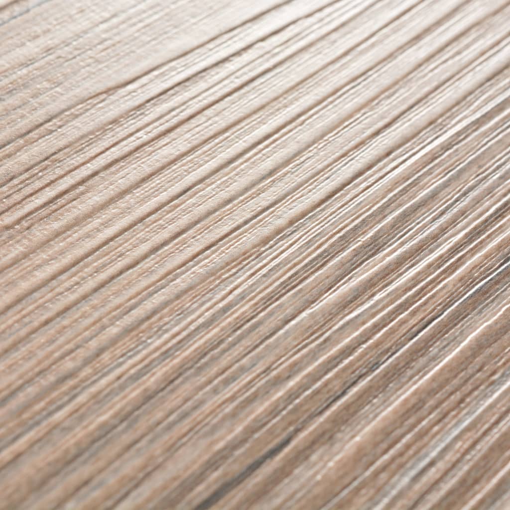 vidaXL Grindų plokštės, ąžuolo rudos, PVC, 5,26m², 2mm, nelipnios