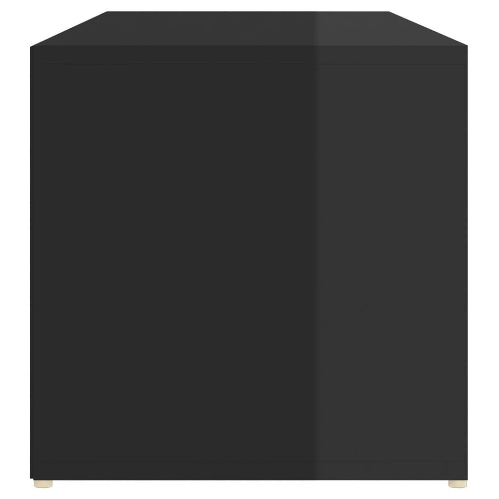 vidaXL Spintelė batams-suoliukas, juodos spalvos, 105x35x35cm, MPD