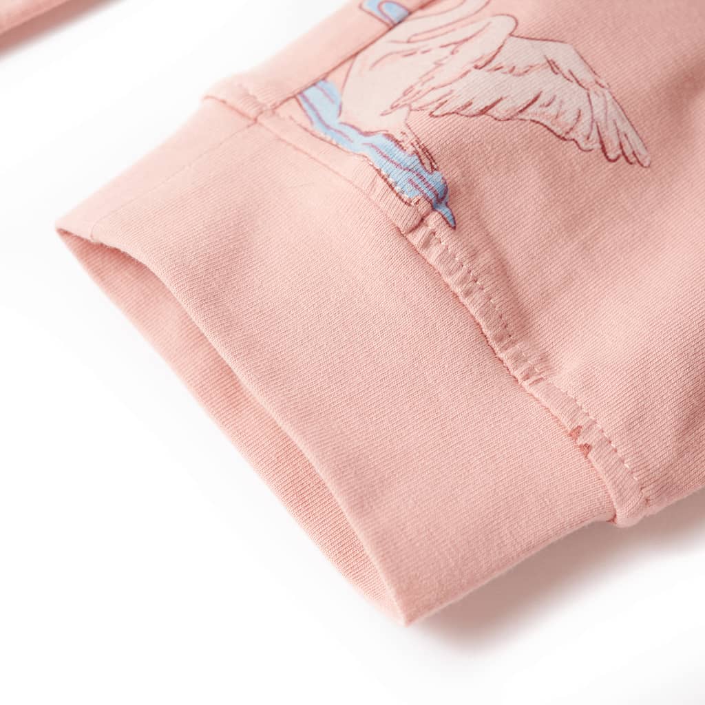 Vaikiška pižama ilgomis rankovėmis, šviesiai rožinė, 92 dydžio