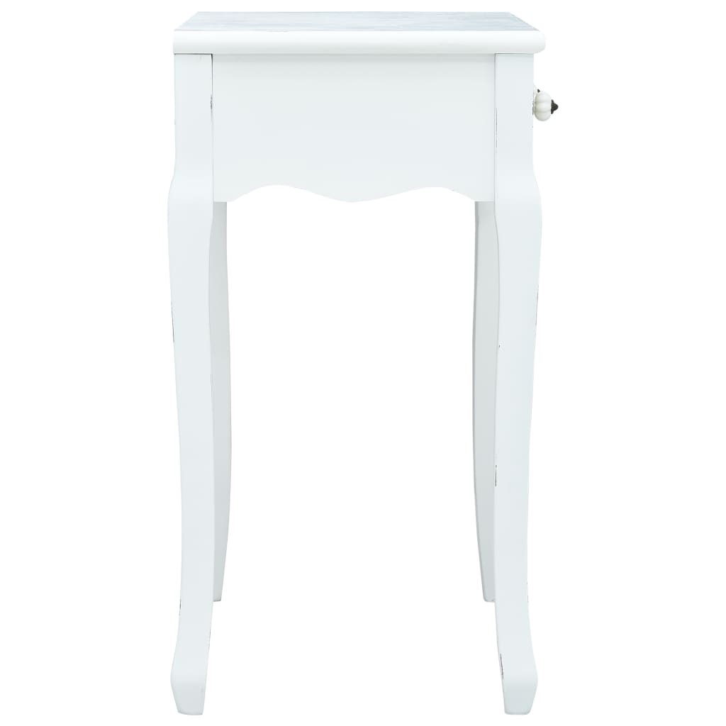 vidaXL Konsolinis staliukas, baltos spalvos, 80x40x74 cm, mediena