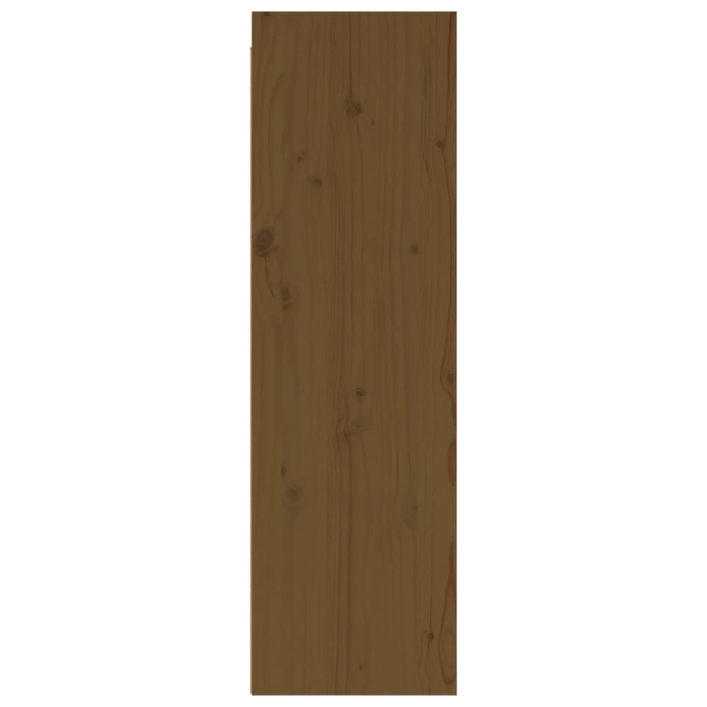 vidaXL Sieninės spintelės, 2vnt., medaus rudos, 30x30x100cm, pušis