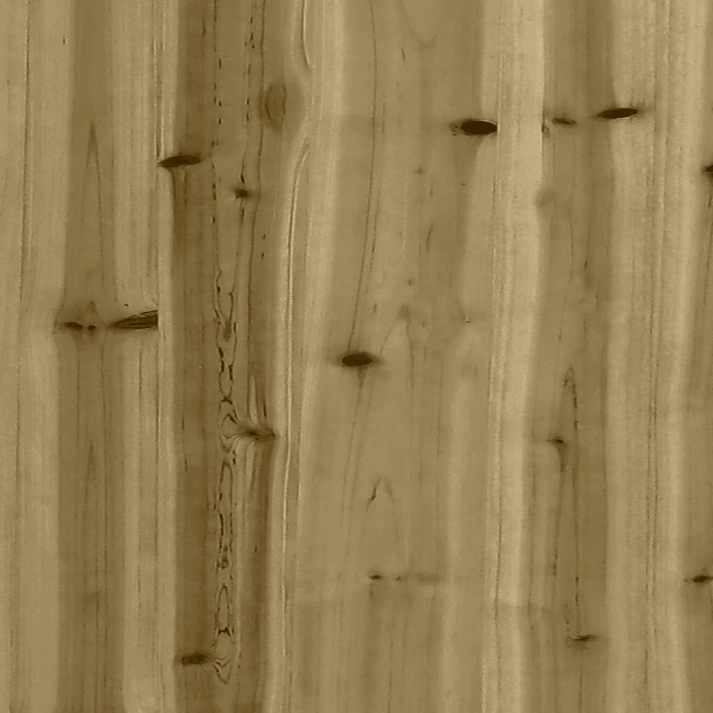 vidaXL Sodinimo stalas su lentynomis, 108x45x86,5cm, impregnuota pušis