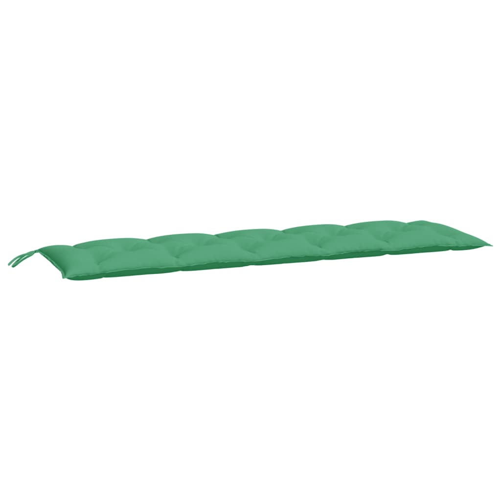 vidaXL Sodo suoliuko pagalvėlė, žalios spalvos, 180x50x7cm, audinys