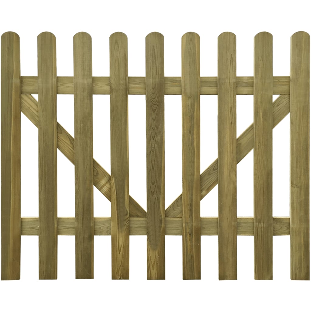 vidaXL Apsauginės tvoros vartai, 2vnt, 300x120cm, impregnuota mediena