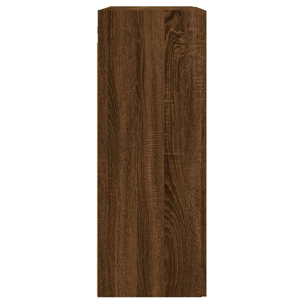 vidaXL Prie sienos montuojama spintelė, ruda, 69,5x34x90cm, mediena