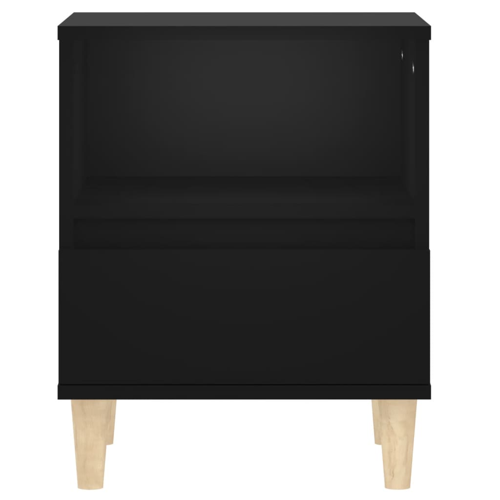 vidaXL Naktinė spintelė, juodos spalvos, 40x35x50cm