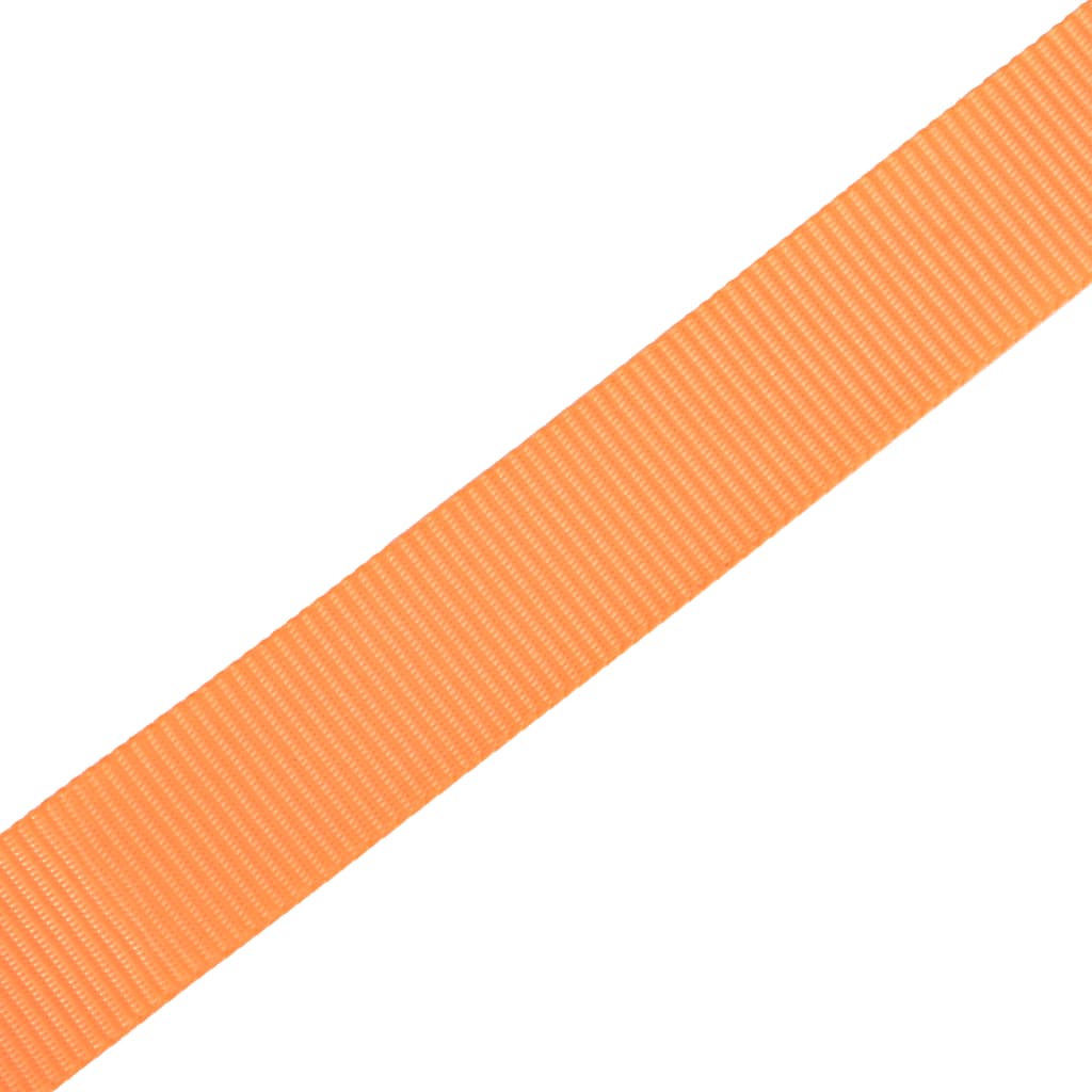 vidaXL Reketo tvirtinamieji dirželiai, 4vnt., oranžiniai, 6mx25mm