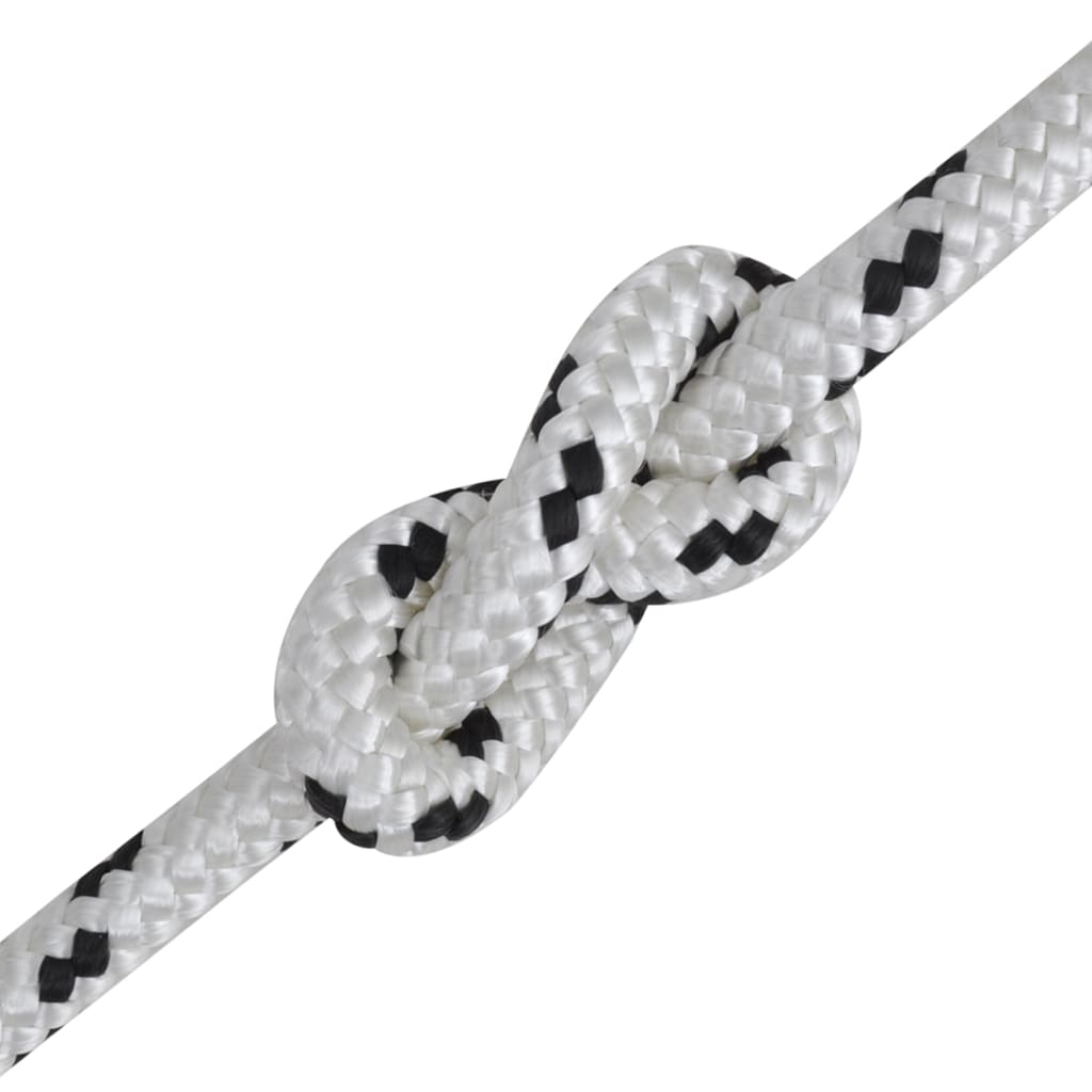 vidaXL Pinta virvė valčiai, balta, 500m, poliesteris, 6mm