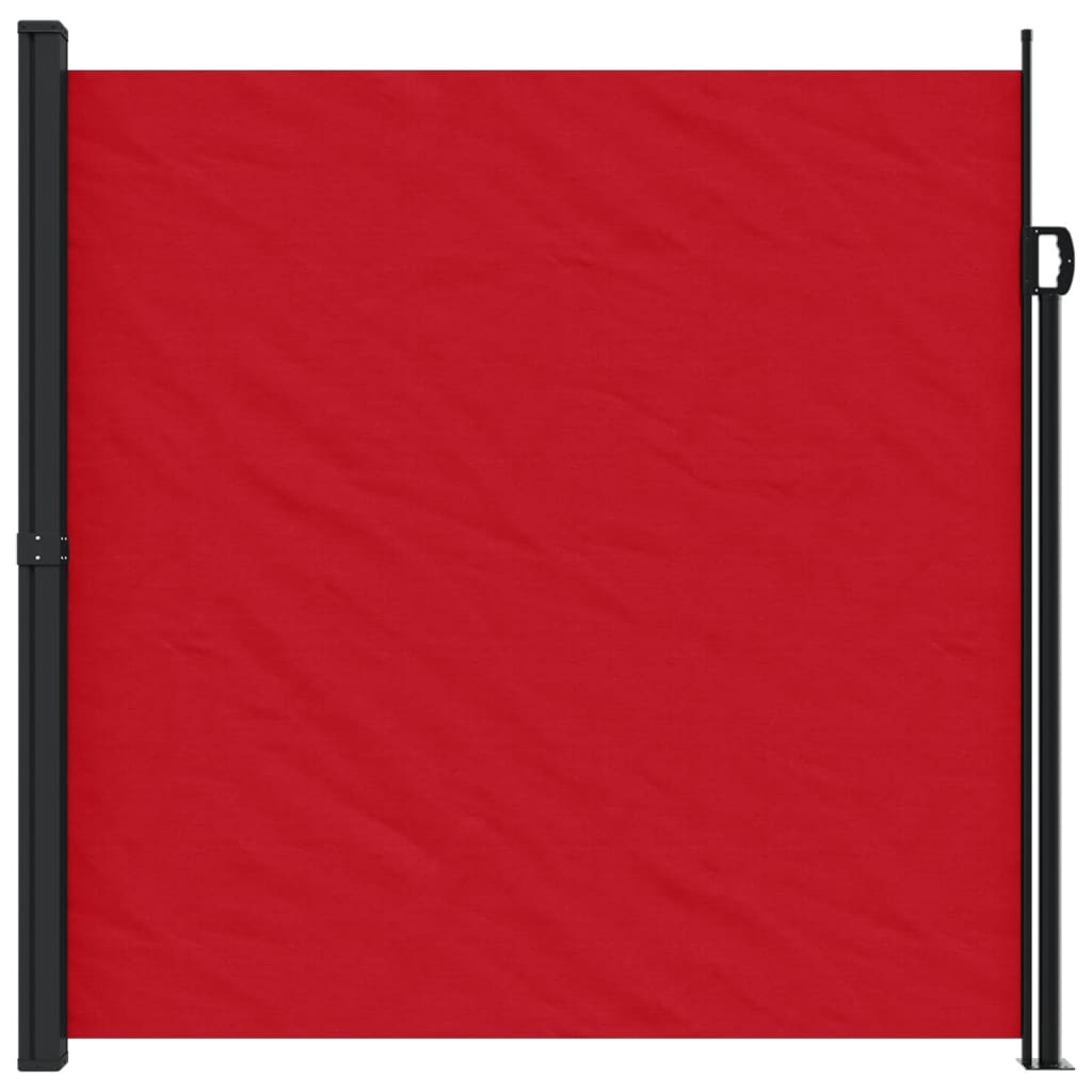 vidaXL Ištraukiama šoninė markizė, raudonos spalvos, 200x600cm