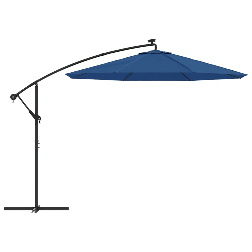 vidaXL Pakaitinis audinys gembiniam skėčiui, tamsiai mėlynas, 300cm
