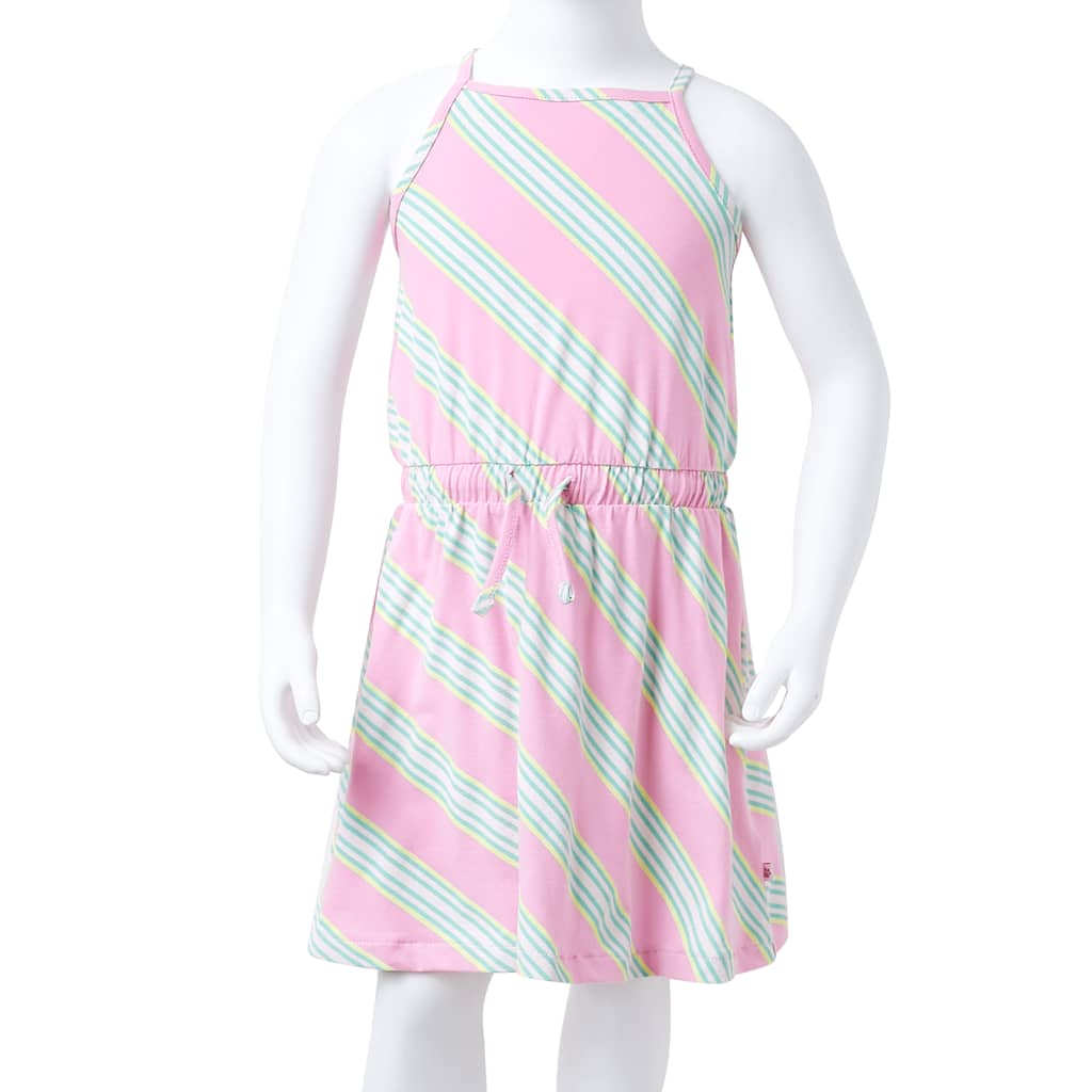 Vaikiška suknelė su sutraukiama juostele, rožinė, 92 dydžio