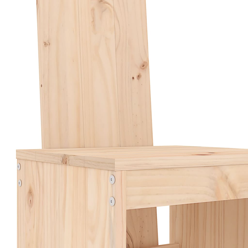 vidaXL Sodo baro baldų komplektas, 5 dalių, pušies medienos masyvas