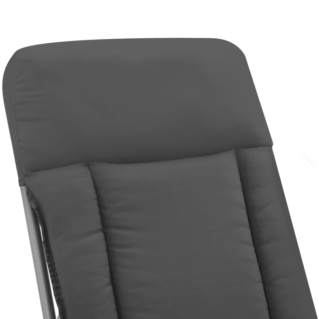 vidaXL Sulankstomos sodo kėdės su pagalvėlėmis, 2 vnt., pilkos