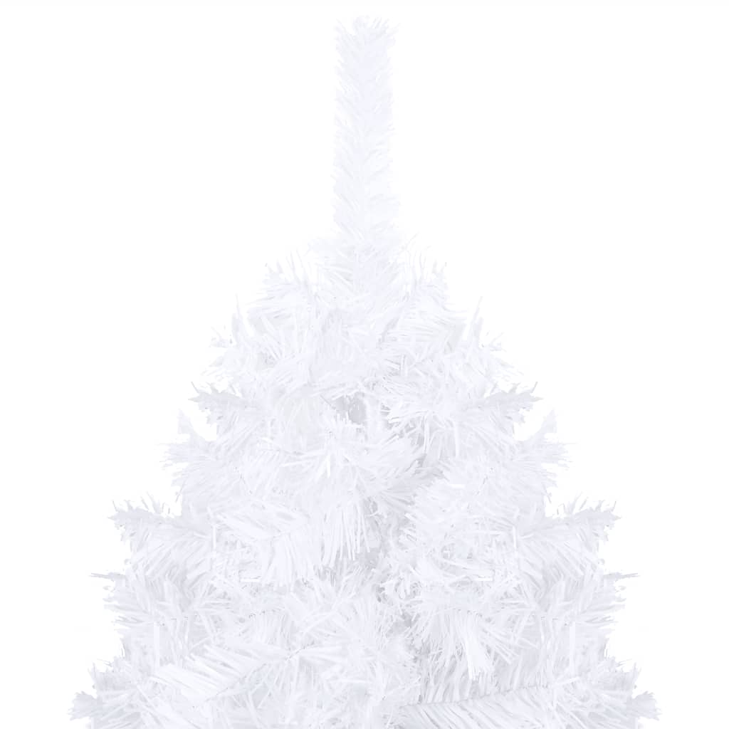 vidaXL Dirbtinė Kalėdų eglutė su storomis šakomis, balta, 120cm