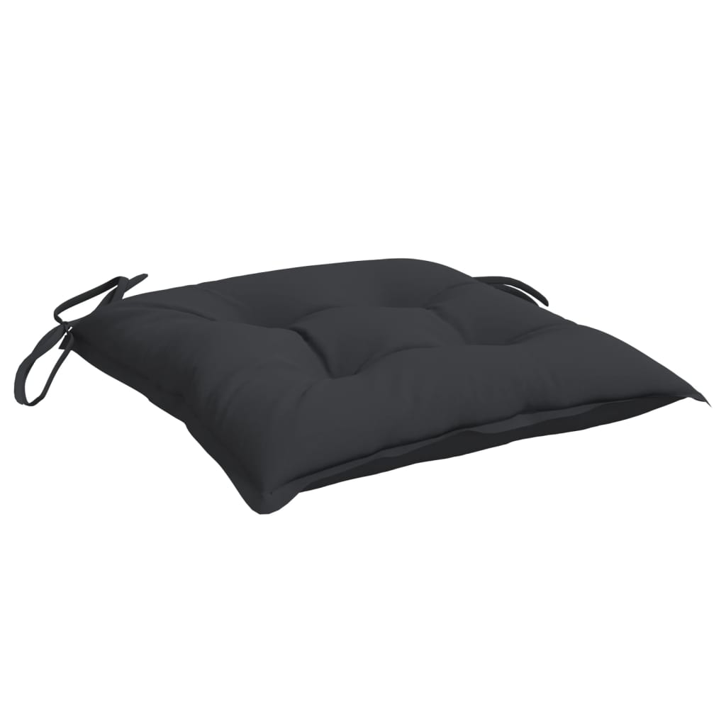 vidaXL Palečių pagalvėlės, 2vnt., juodos, 50x50x7cm, oksfordo audinys