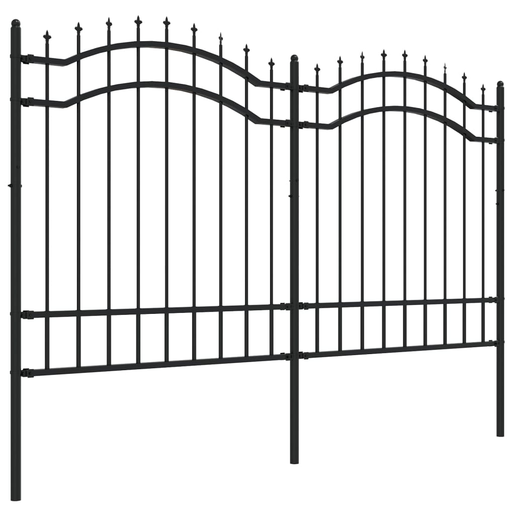 vidaXL Sodo tvora su smailiomis viršūnėmis, juoda, 165cm, plienas
